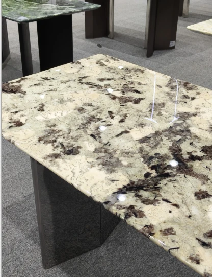 Brazil Splendor White Granite Dining Table 1600*800 /1800*900 mm suppliers
