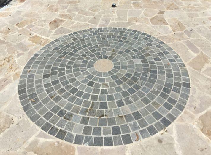 Round paving cube stone(001)