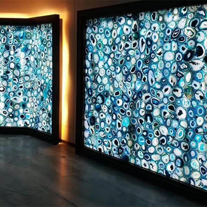 Blue Agate Marble Stone for Wall Tops agate gemstone wholesale