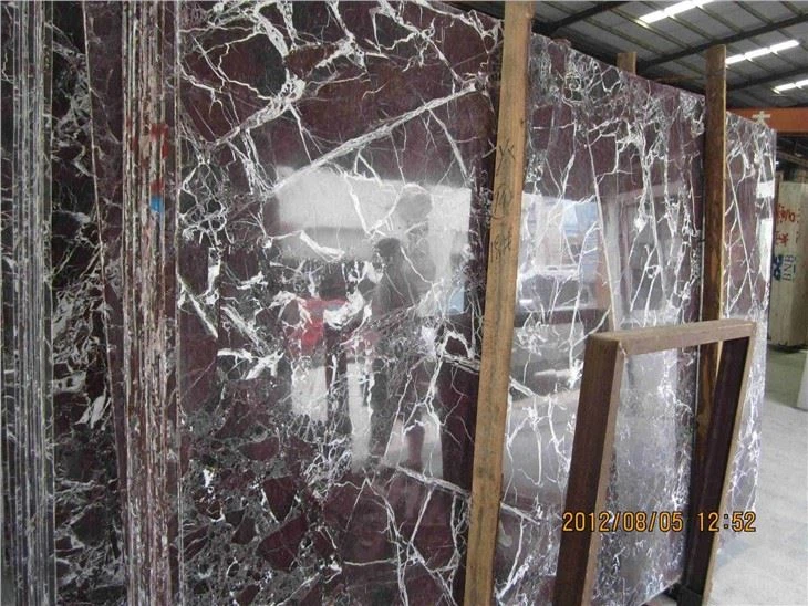 Rosso Levanto Red Marble Slabs For Coffee Table Bathroom Tiles