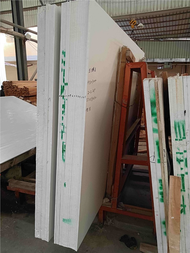 Engineered Pure White Artificial Stone Marble Slab For Countertops, Wall Tile, Floor Tiles